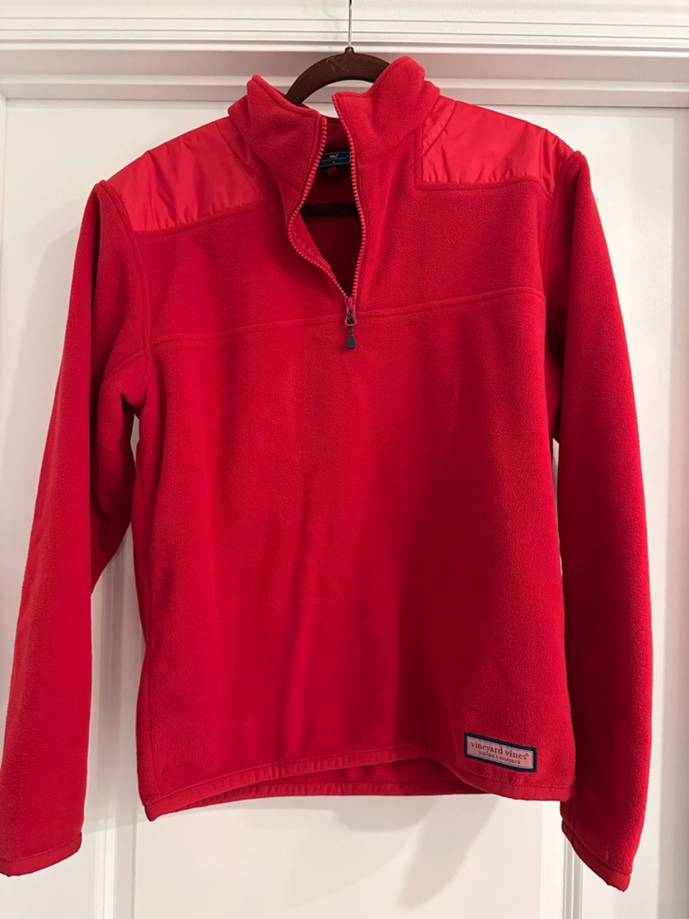 Vineyard Vines Red Fleece Pullover